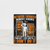 Funny Network Engineer Design For Men Network Engi Karte (Vorderseite)