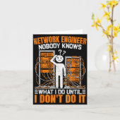 Funny Network Engineer Design For Men Network Engi Karte (Gelbe Blume)