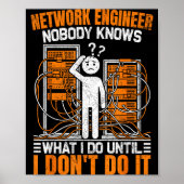 Funny Network Engineer Design For Men Network Engi Poster (Vorne)