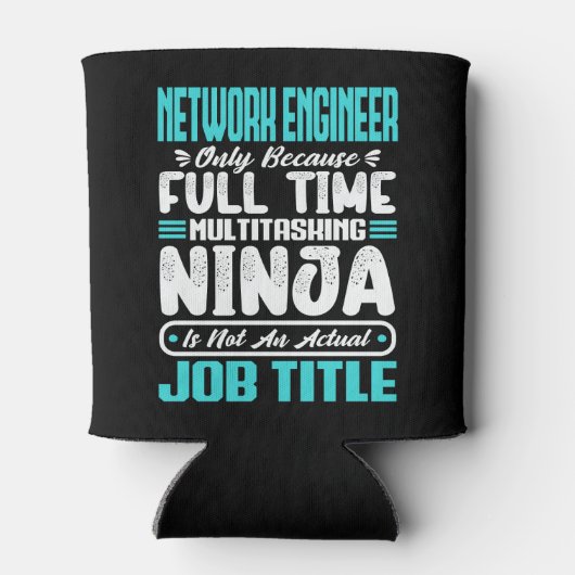 Funny Network Engineer Job Title Professionals Dosenkühler (Rückseite)
