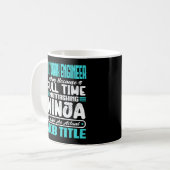Funny Network Engineer Job Title Professionals Kaffeetasse (Vorderseite Links)