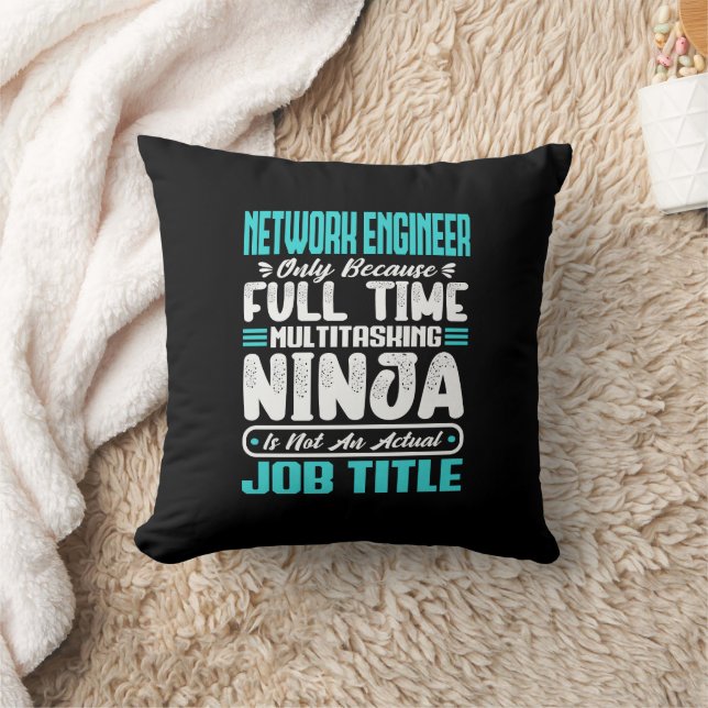Funny Network Engineer Job Title Professionals Kissen (Decke)