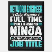 Funny Network Engineer Job Title Professionals Magnet (Vorderseite)