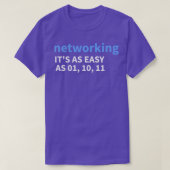 Funny Network Engineer stellt Netzwerktechnik vor T-Shirt (Design vorne)