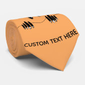 Funny Neugier Augen - Lächeln - Ihren Text/Farbe h Krawatte (Gerollt)