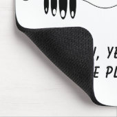 Funny Neugier Augen - Lächeln - Ihren Text/Farbe h Mousepad (Ecke)