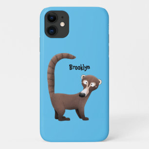 Funny neugierig coatimundi Cartoon Illustration Case-Mate iPhone Hülle