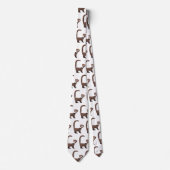 Funny neugierig coatimundi Cartoon Illustration Krawatte (Vorderseite)