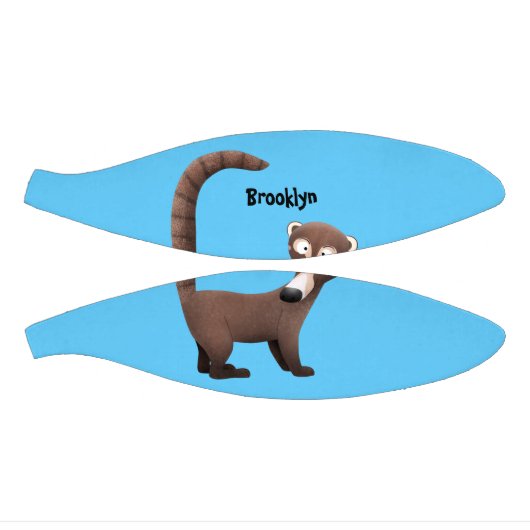 Funny neugierig coatimundi Cartoon Illustration Mini Basketball (Panele)