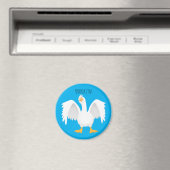 Funny neugierig Hausgans Cartoon Illustration Magnet (In Situ (Geschirrspüler))