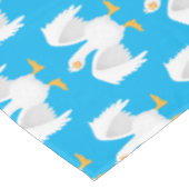 Funny neugierig Hausgans Cartoon Illustration Tischdecke (Schrägansicht)