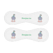 Funny neugierig Taube Cartoon Illustration Baseball (Paneele)