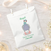 Funny neugierig Taube Cartoon Illustration Geschenktütchen (Ausgeschnitten)