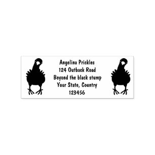 Funny neugierig Taube Cartoon Illustration Gummistempel