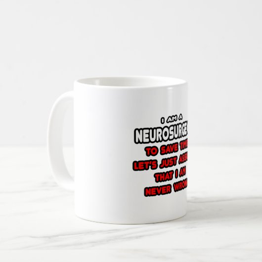 Funny Neurochirurg T - Shirt und Geschenke Kaffeetasse (Vorderseite Links)