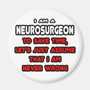 Funny Neurochirurg T - Shirt und Geschenke Magnet