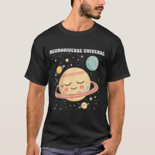 Funny Neurodiverse Universe Spin Teacher Autismus T-Shirt
