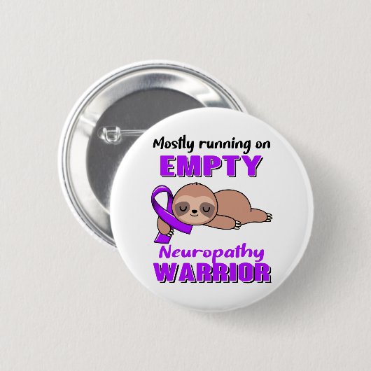 Funny Neuropathy Awareness Geschenke Button (Vorne & Hinten)