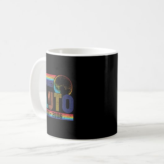 Funny Never Forget Memorial Space Science Astronom Kaffeetasse (Vorderseite Links)
