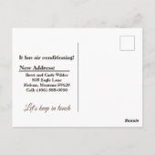 Funny New Address Ankündigungen Rustic (Rückseite)