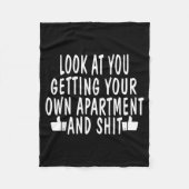 Funny New Apartment House Warming Gift Fleecedecke (Vorderseite)