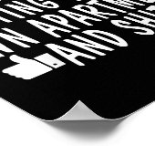 Funny New Apartment House Warming Gift  Poster (Ecke)