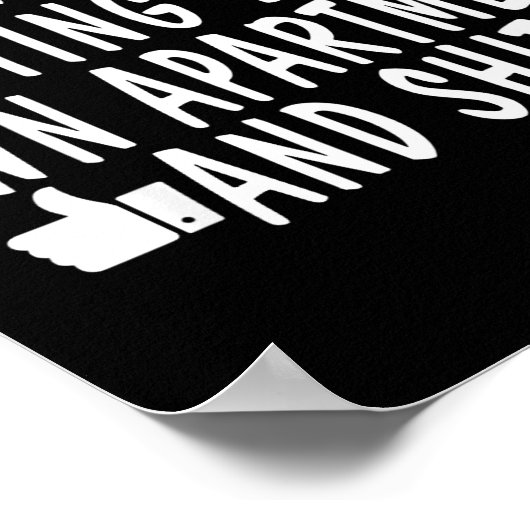 Funny New Apartment House Warming Gift Poster (Ecke)