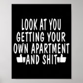 Funny New Apartment House Warming Gift Poster (Vorne)