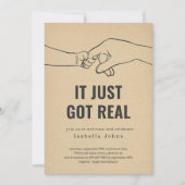 Funny New Baby Welcome Party, Sip and See Einladung (Vorderseite)