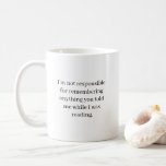 Funny New Book Nerd Zitat Tasse<br><div class="desc">Das ist ein großartiges Geschenk für einen Kollegen,  Freund oder jeden Buchliebhaber mit einem Sinn für Spaß. Text und Schriftart können nach Ihren Wünschen geändert werden. Wenn Sie Hilfe bei der Anpassung Ihres Produkts benötigen,  kontaktieren Sie mich bitte über meinen Shop und ich werde Ihnen gerne weiterhelfen.</div>