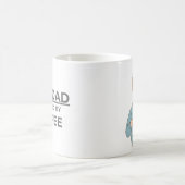 Funny New Dad Coffee Mug – Powered by Coffee –Gift Kaffeetasse (Mittel)