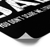 Funny New Dad _ Fearless Dad I Change Diapers Tee  Poster (Ecke)