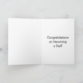 Funny New Dad Herzlichen Glückwunsch Grußkarte Karte (Innenseite)