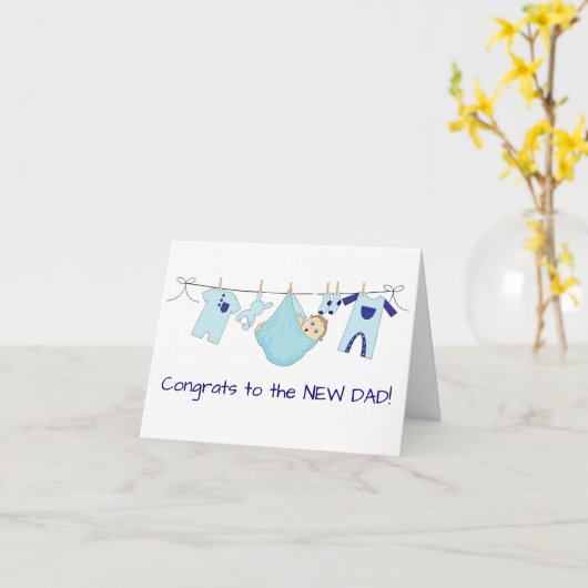 Funny New Dad Karte (Gelbe Blume)