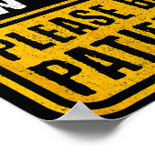 Funny New Dad New Father First Baby  Poster (Ecke)