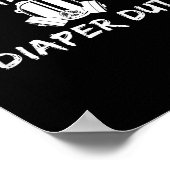 Funny New Dad Prepared For Diaper Duty Saying Quot Poster (Ecke)