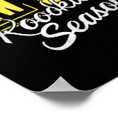 Funny New Dad Rookie Season Proud Fathers First Ti Poster (Ecke)