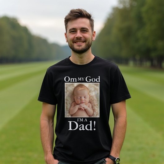 Funny New Dad Shirt - Custom Baby Foto T-Shirt