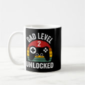 Funny New Dad Shirt Dad Level 2 Unlocked For 2 Kid Kaffeetasse (Links)