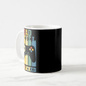 Funny New Dad Shirt Dad Level Unlocked Day Tee Shi Kaffeetasse (Vorderseite Links)