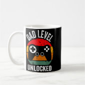 Funny New Dad Shirt Dad Level Unlocked Tee Shirt G Kaffeetasse (Links)