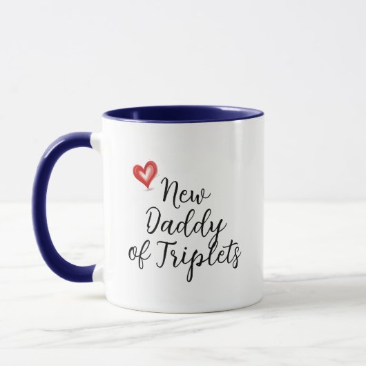 Funny New Daddy of Triplets Gift, Babydusche, Tasse (Links)