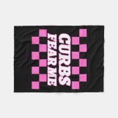 Funny New Driver Curbs Fear Me Bad Drivers Fleecedecke (Vorderseite (Horizontal))