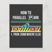 Funny New Driver License Advisor Parallel Park Postkarte (Vorderseite)