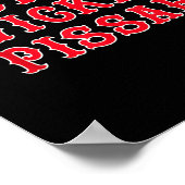 Funny New England Boston's Wicked Ah  Poster (Ecke)