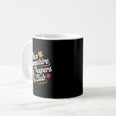Funny New Hampshire Leaf Er's Club Autumn Fall Lea Kaffeetasse (Vorderseite Links)