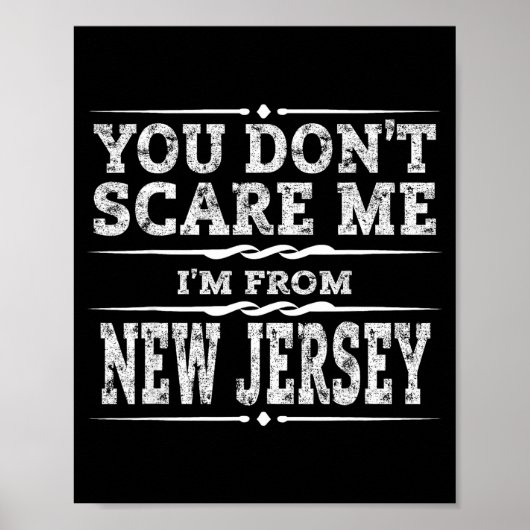 Funny New Jersey Home Garden State Gift  Poster (Vorne)