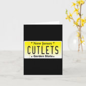 Funny New Jersey Italian American Devito Nj Cutlet Karte (Gelbe Blume)