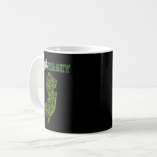 Funny New Jersey Weed Weed Culture  Kaffeetasse (Vorderseite Links)