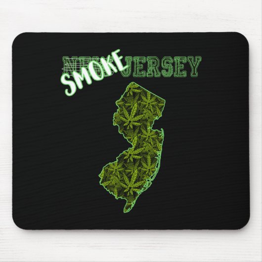 Funny New Jersey Weed Weed Culture Mousepad (Vorne)
